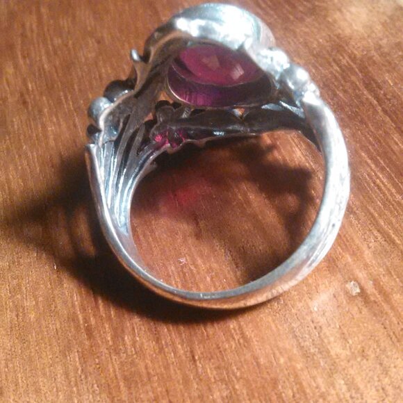 Bali Legacy Niassa Ruby Sterling Silver Solitaire Ring (Size 8) - Picture 7 of 15